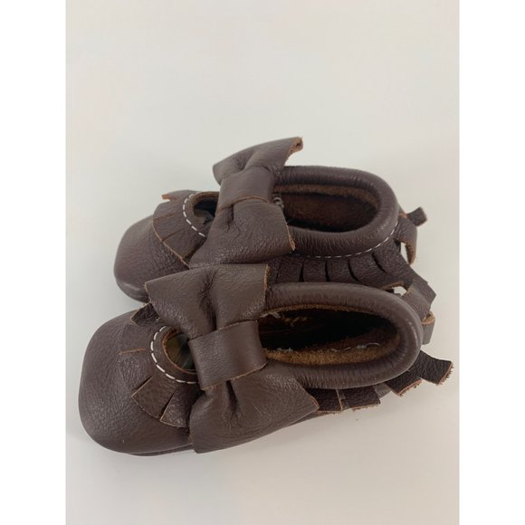 Baby Moccasins Soft Leather - Picture 2 of 4